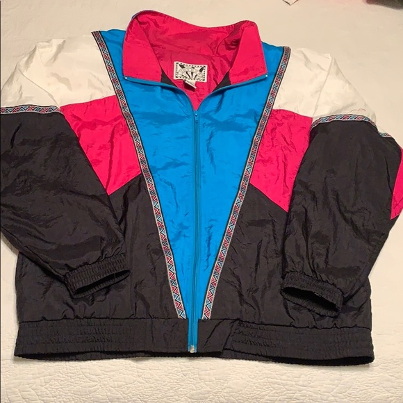 Jackets & Blazers - Vintage 90’s Wind Breaker With Western Trim Sz L